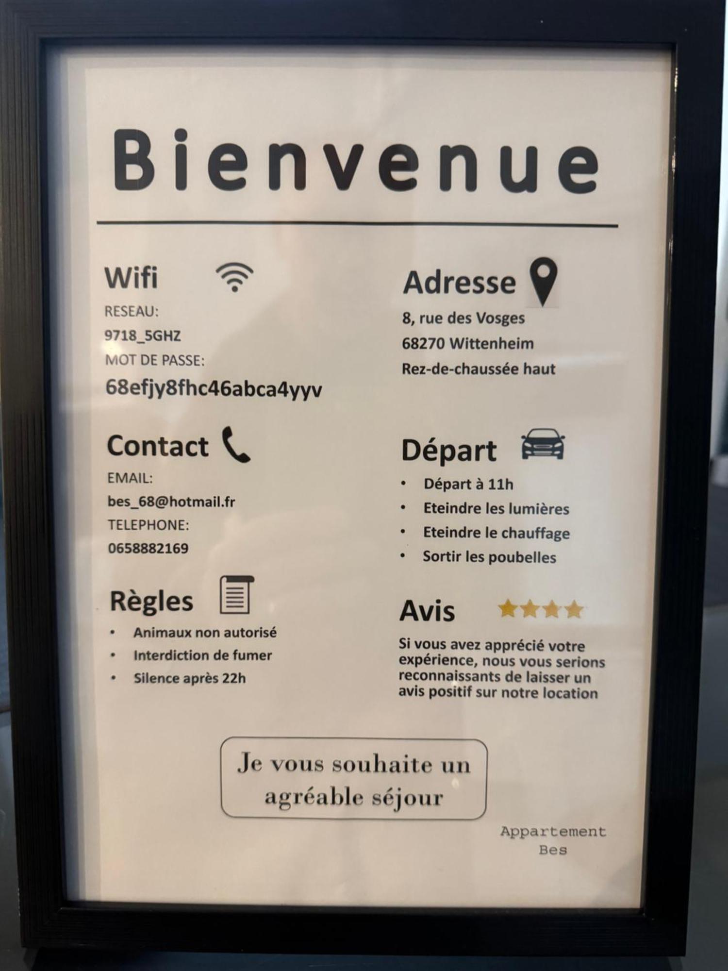 Chaleureux appartement avec entrée indépendante . Wittenheim Exterior foto